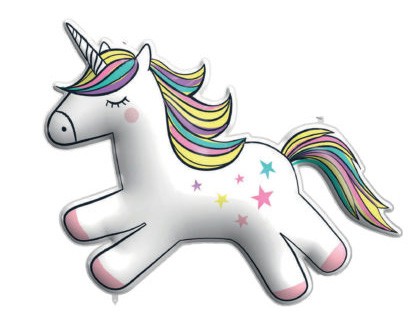 Unicorn Rainbow Colors balon folie 96 cm