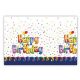 La mulți ani Multicolor Față de masă din plastic Happy Birthday 120x180 cm