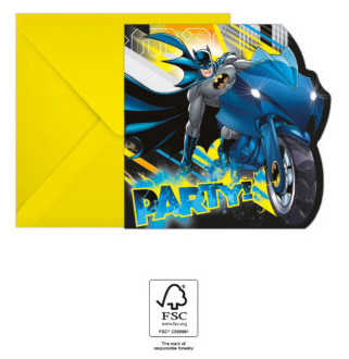 Batman Rogue Rage invitație de petrecere 6 buc FSC