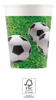 Fotbal Soccer Field pahar de hârtie 8 buc 200 ml FSC