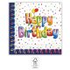 La mulți ani Multicolor Șervețel Happy Birthday 20 buc 33x33 cm FSC