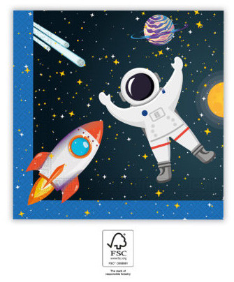 Spațiu Rocket Space șervețel 20 buc 33x33 cm FSC