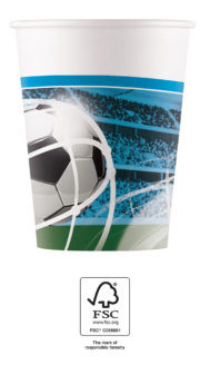 Fotbal Soccer Fans pahar de hârtie 8 buc 200 ml FSC