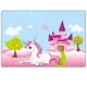 Unicorn Castle față de masă din hârtie 120x180 cm FSC