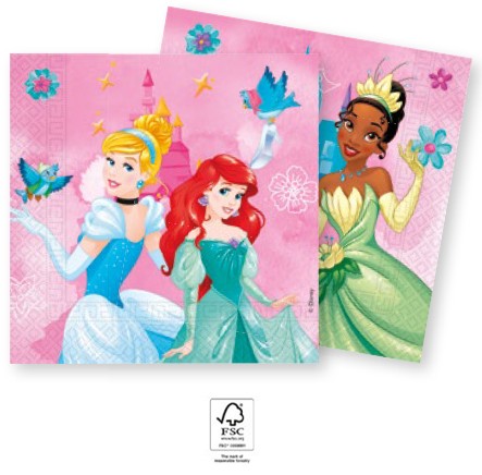 Prințesele Disney Live Your Story șervețel 20 buc 33x33 cm FSC