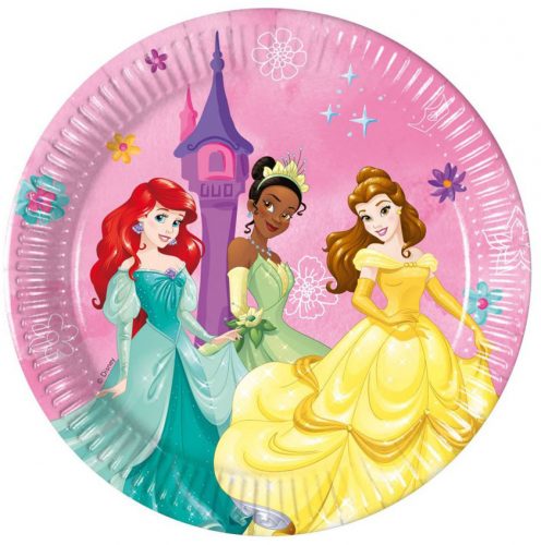 Prințesele Disney Live Your Story farfurie de hârtie 8 buc 20 cm FSC