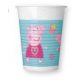 Purcelușa Peppa Messy Play set de pahare din plastic, 8 bucăți, 200 ml