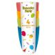 Colorat set de 4 pahare din plastic 250 ml