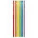 Colorat Multicolor paie din plastic, set de 6