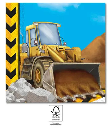 Construcție Grabber șervețel 20 buc 33x33 cm FSC