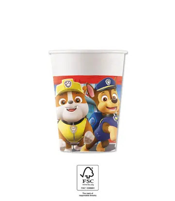 Patrula Cățelușilor Rescue Heroes pahar de hârtie 8 bucăți 200 ml FSC