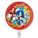 Sonic Ariciul Sega Farfurii de hârtie Sonic ariciul 8 buc 23 cm FSC