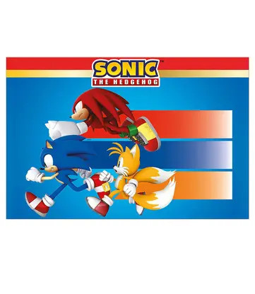 Masa de plastic Sonic Ariciul Sega 120x180 cm