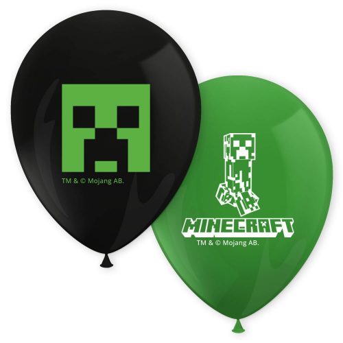 Minecraft Green balon, 8 buc