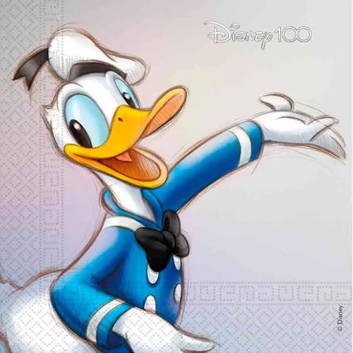 Disney Donald Disney 100 100 șervețele pachet de 20 33x33 cm FSC