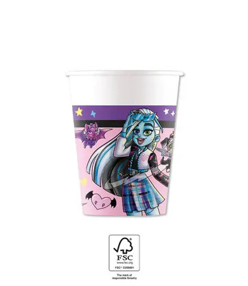 Monster High Friends pahar de hârtie 8 buc 200 ml FSC