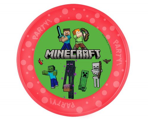 Minecraft farfurie de plastic premium micro 21 cm