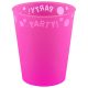 Party Fuchsia Fluorescent Pahar din Plastic Premium Fuchsia Micro 250 ml