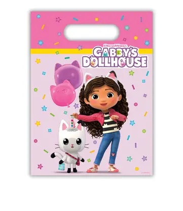 Gabby's Dollhouse Friends set de 6 pungi pentru cadouri