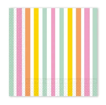 Colorat Pastel Stripes șervețel 20 buc 33x33 cm FSC