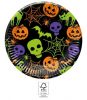 Halloween Happy farfurie de hârtie 8 buc 23 cm FSC