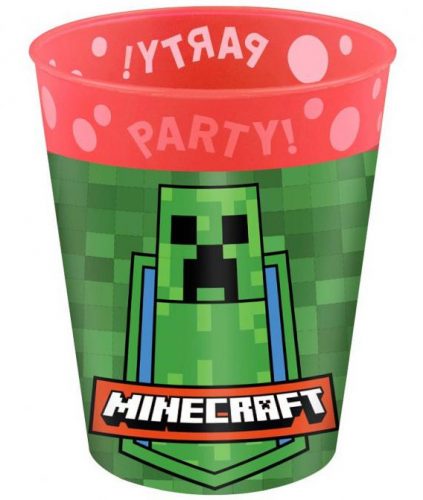 Minecraft set de pahare din plastic micro premium 4 bucăți 250 ml