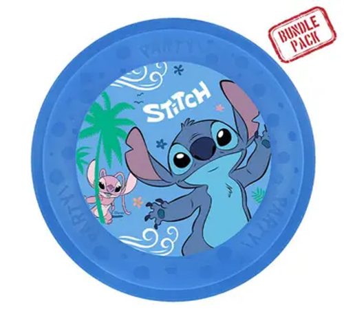 Disney Lilo și Stitch Angel Set farfurii plate din plastic micro premium, 4 bucăți, 21 cm