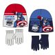 Avengers Captain America set de căciulă + mănuși pentru copii 52-54 cm