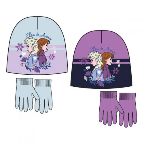 Disney Regatul de gheață Sisters set de căciulă + mănuși pentru copii 52-54 cm