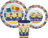 Minionii set de vase, set de plastic micro, cu pahar de 260 ml