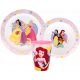 Prințesele Disney Set masă True, set plastic pentru microunde, cu pahar de 260 ml