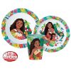 Disney Vaiana Lagoon set de tacâmuri, set de plastic micro, cu pahar de 260 ml