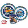 Hot Wheels Blue Fire set de masă, set din plastic micro cu cană de 350 ml