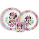 Disney Minnie  Spring Set de masă, set micro plastic cu cană 265 ml