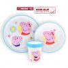 Purcelușa Peppa Core set de veselă antiderapant, set micro plastic