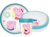 Purcelușa Peppa Core set de veselă antiderapant, set micro plastic