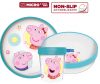 Purcelușa Peppa Core set de veselă antiderapant, set micro plastic