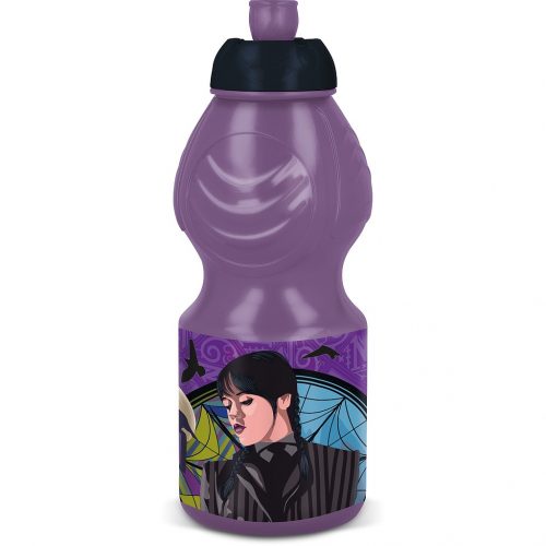 Wednesday Nevermore Academy sticlă, sticlă sportivă 400 ml