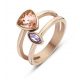 Victoria Inel cu pietre colorate de culoare rose gold